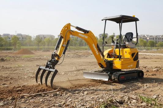 Excavator 1.5 Ton with Rake Attachment